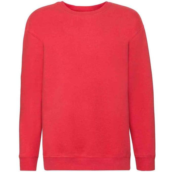 Fruit of the Loom Sweatshirt met Drop Shoulder voor Kinderen/Kinderen (Rood)