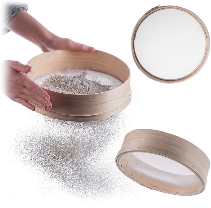Genca zeef voor meel, diameter 230 mm, houten
