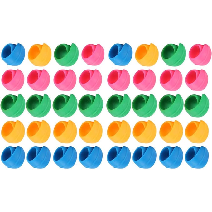 40 Stuks Spoelknuffels Clip Silicone Kleurrijk Spoelclips voor Naaigaren Accessoires green