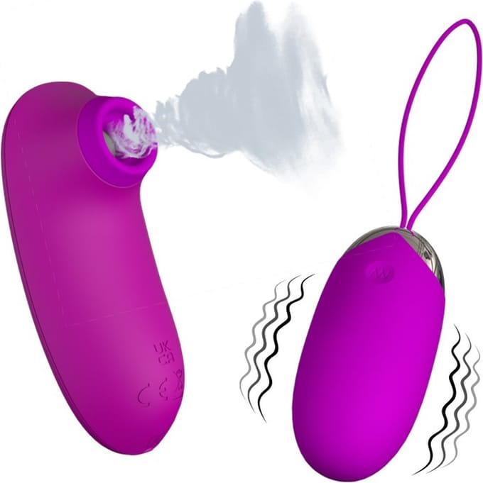 Pretty Love Orthus - Vibrerend Ei met Luchtdruk Clitoris Stimulator