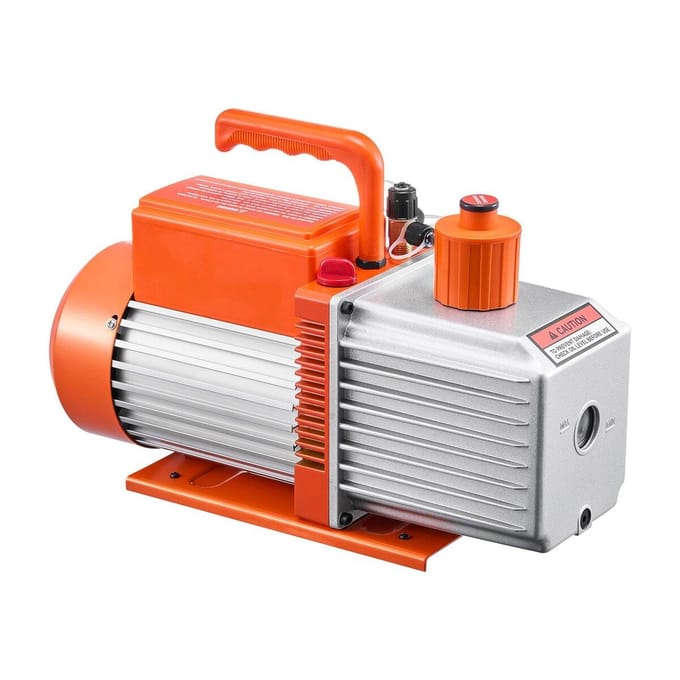 Vacuümpomp 9 CFM HVAC 2-traps roterende schoepenvacuümpomp Olie inbegrepen