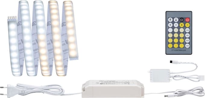 1.5m, IP44, 17W, 1020lm/m, 108 LEDs/m, Tunable White, 40VA