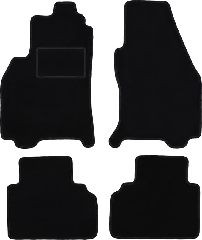Zwarte velours vloermatten voor: Ford Cougar coupé (1998-2004)
