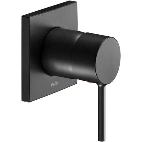 Keuco IXMO Soft Black Selection concealed single lever mixer, angular 59551370202