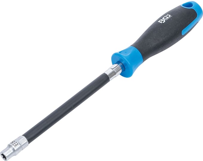 BGS Flexibele Schroevendraaier met Rond Handvat E-Profiel E 8 Bladlengte 150 mm - 70024