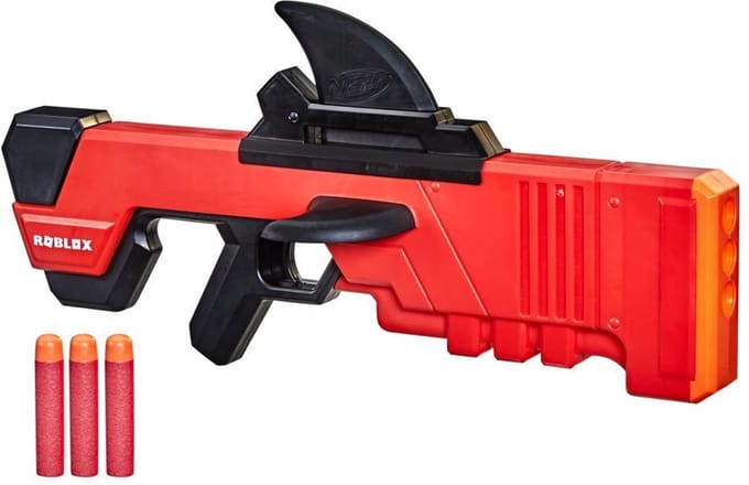 NERF Roblox MM2 Shark Seeker Blaster Zonder Digitale Code Inclusief 3 Mega Darts