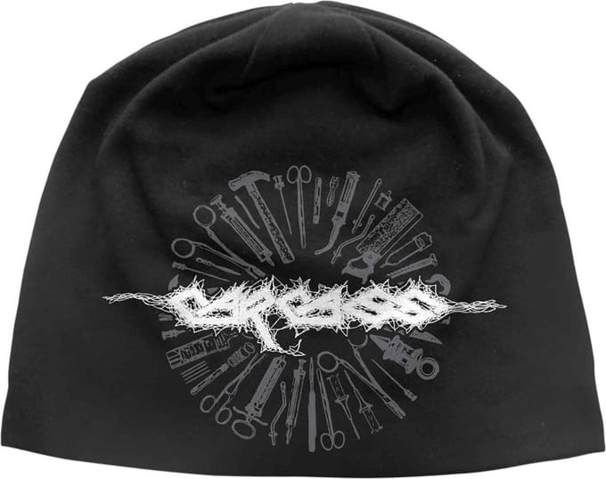 Carcass - Tools JD Print Beanie Muts - Zwart