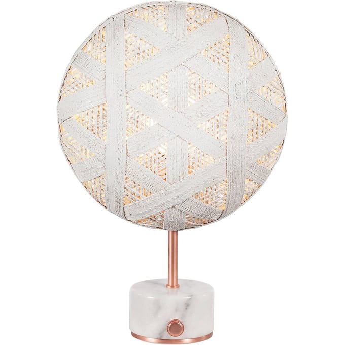Forestier Chanpen S Hexagonal tafel koper/wit