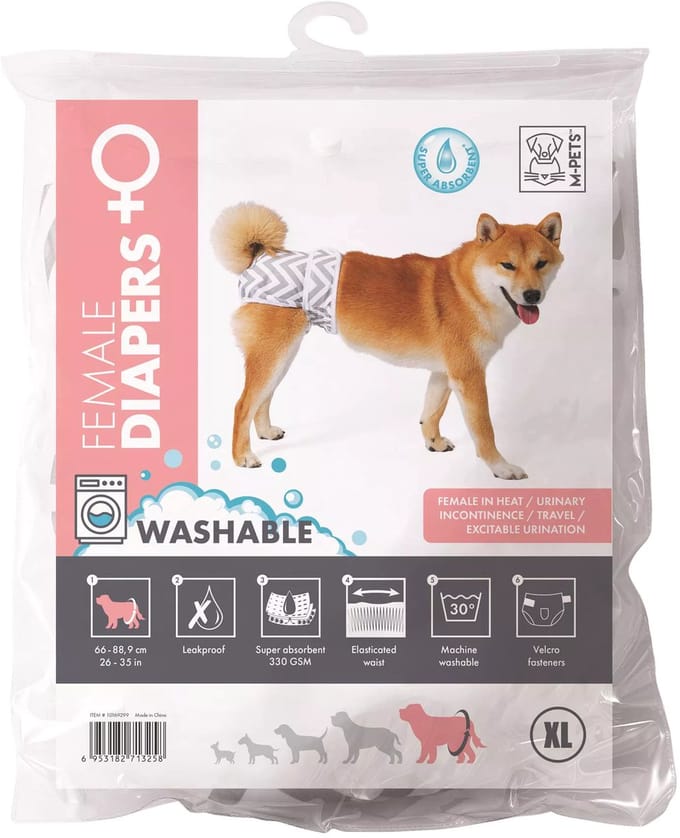 M-Pets Wasbare Luier voor Teven - XL