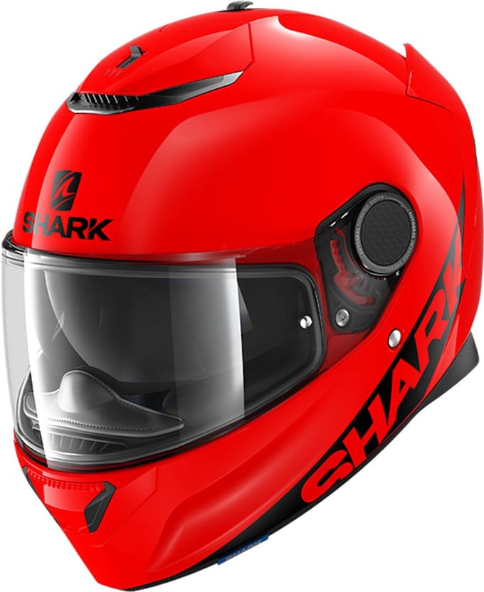 SHARK SPARTAN 1.2 BLANK Motorhelm integraalhelm Rood - Maat XS