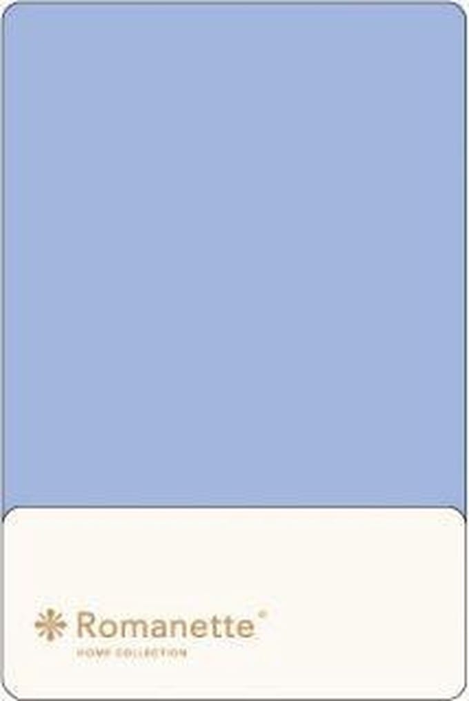 Romanette Laken Katoen Bleu - 200 x 250 cm - [Blauw]