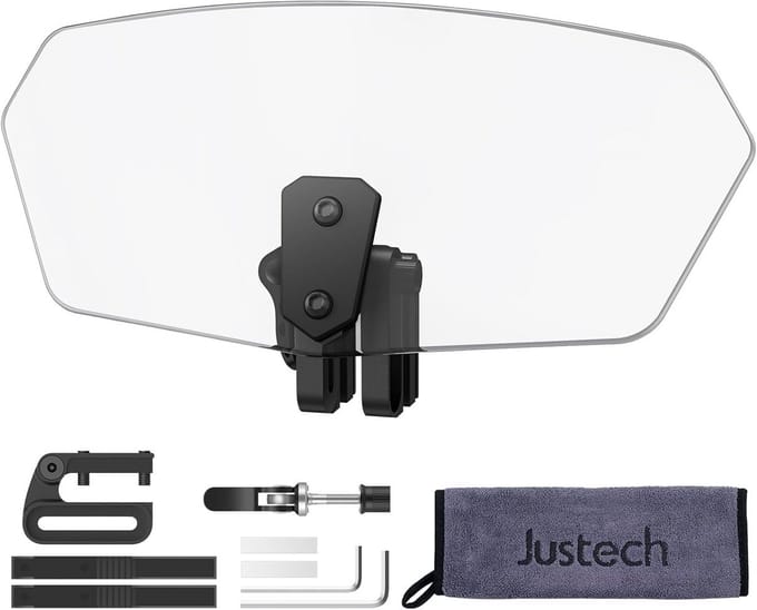 Verstelbare Universele Motorfiets Windscherm Verlenging Spoiler Transparant