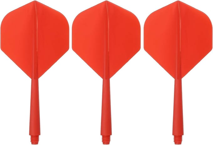 Dart Accessoires - Shaft en Flights - Precisie Darts - Geïntegreerd Ontwerp - Standaard 2BA - Rood