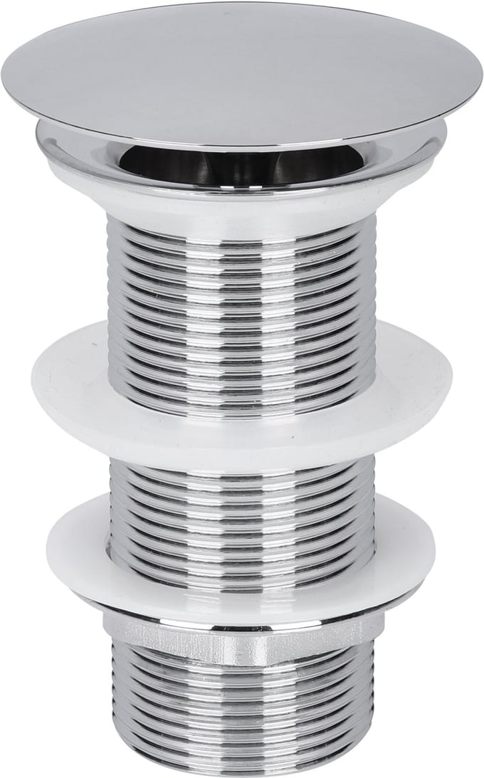 Differnz Afvoerplug Chroom - Always Open Mix & Match - Maat: L - Ã˜ 72 mm