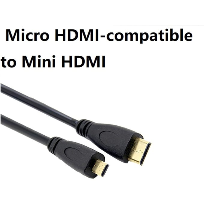 1080P 3d Mini Hdmi-Compatibel Met Micro-Hdmi-Compatibele Kabel Voor Het Publiek Van De Gopro-Sony-Projector 0.3M 1M 1.8M Kabel