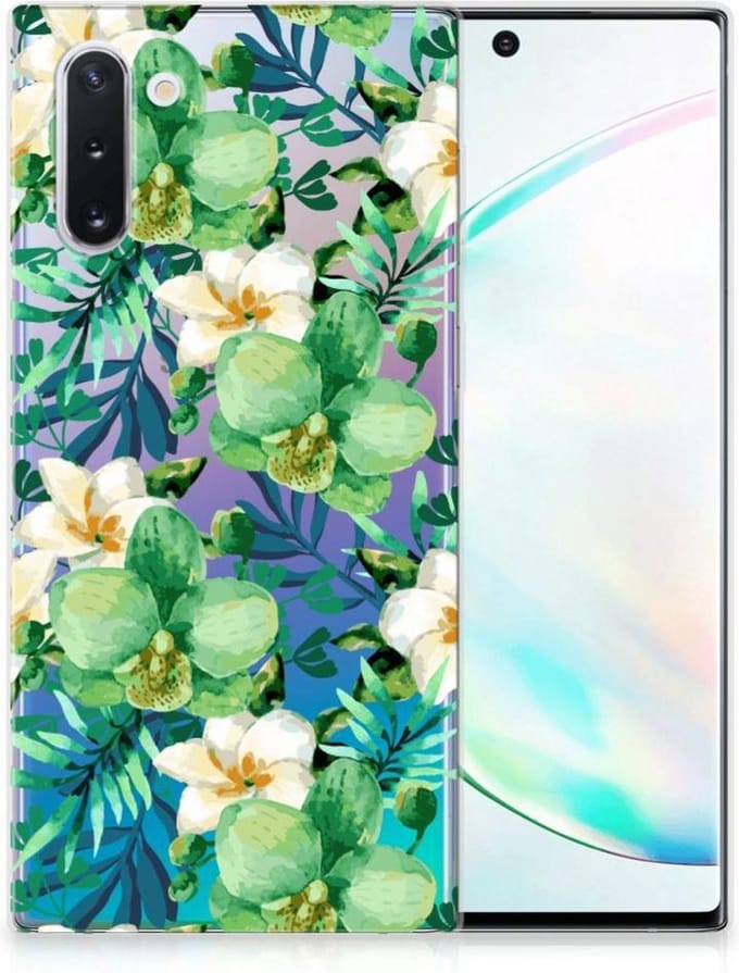 Samsung Galaxy Note 10 TPU Case Orchidee Groen