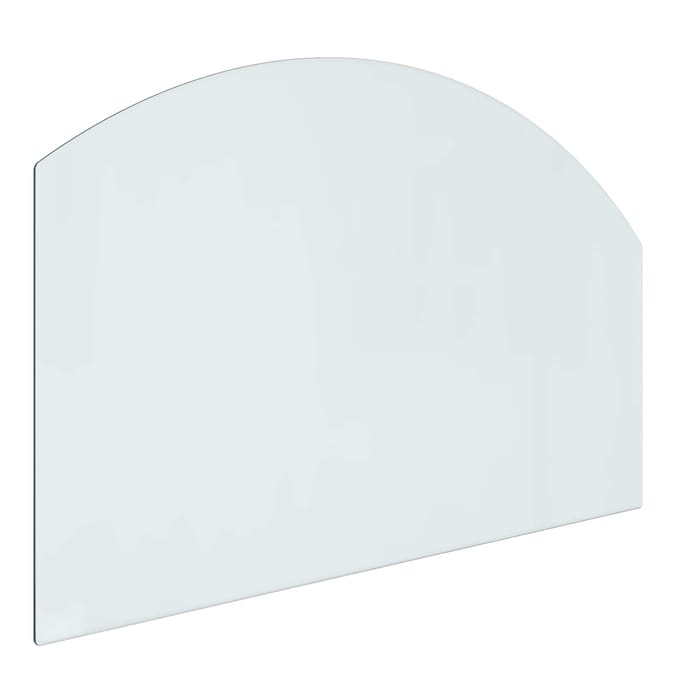 vidaXL - Glazen - haardplaat - Doorzichtig - 80 - x - 50 - cm - Glas