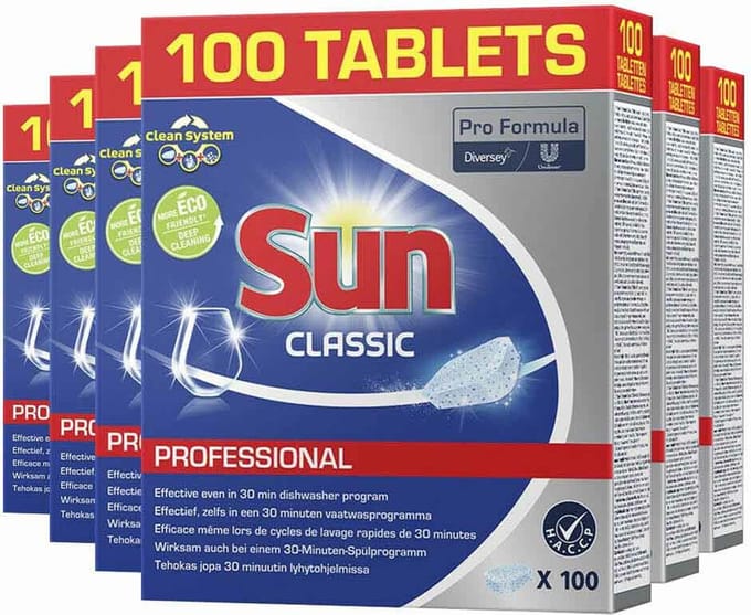 Sun Professional Vaatwastabletten Classic Pro Formula 100 stuks