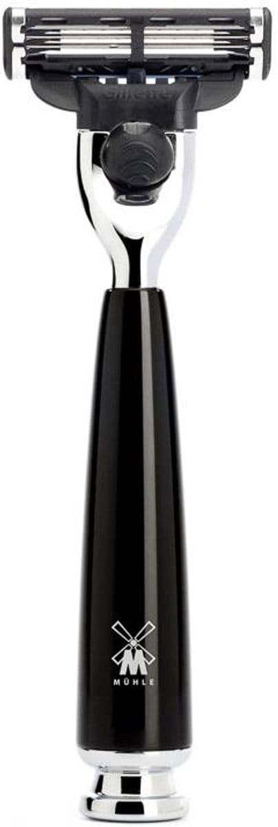 MÜHLE -Scheermes -Gillette Mach3 -Handvat kunsthars Zwart -Rytmo