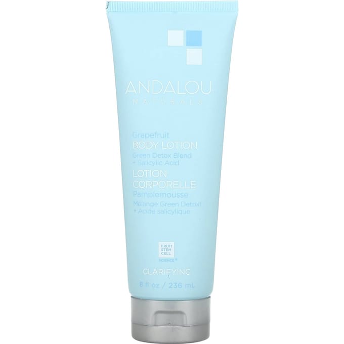 Andalou Naturals, Grapefruit Body Lotion, Clarifying, 8 fl oz (236 ml) white