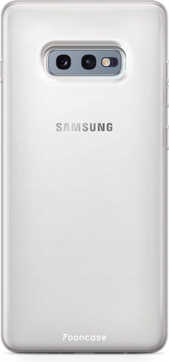 Fooncase Hoesje Geschikt voor Samsung Galaxy S10e - Shockproof Case - Back Cover / Soft Case - Transparant