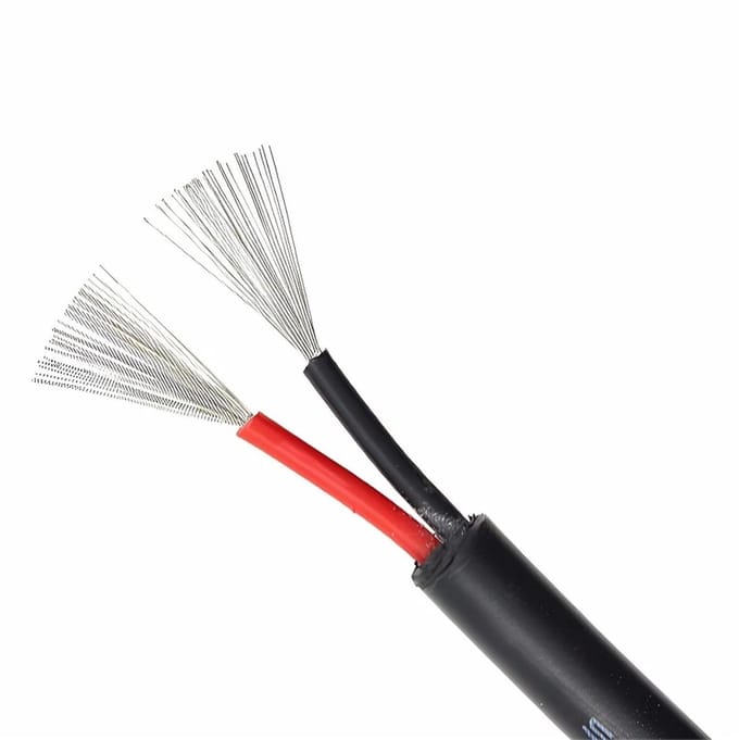 Luidsprekerkabel Buiten - Elektrische Kabel - Audio Aansluitingen - Vertind Koper - 30 Meter - Zwart