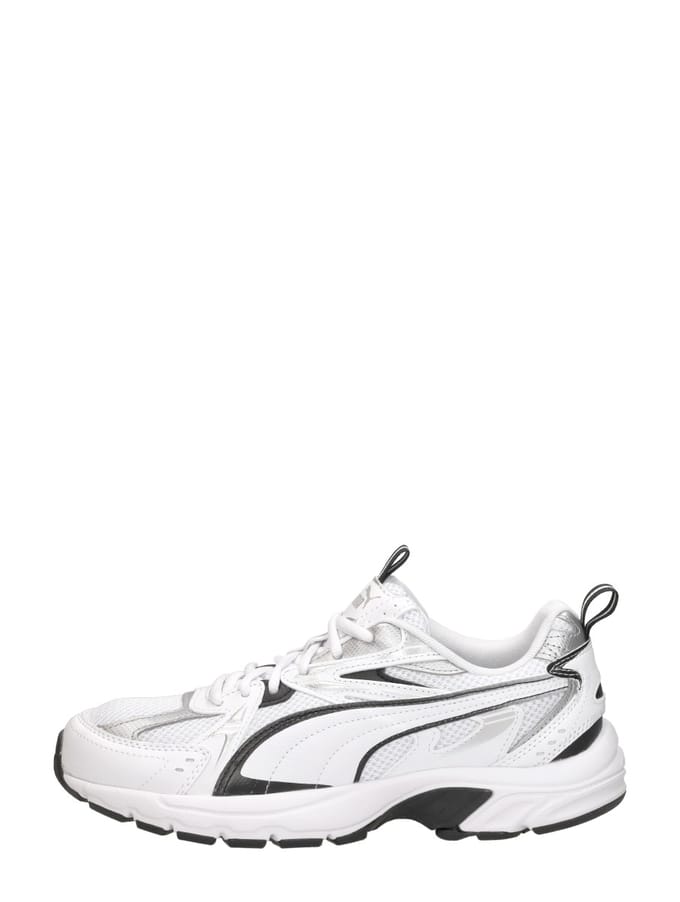 PUMA Milenio Tech Unisex Sneakers - Puma White-Puma Black-Puma Silver