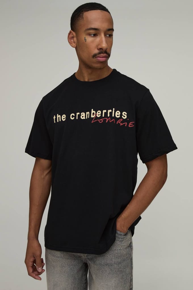 Oversized The Cranberries Zombie Licentie Print T-shirt | Black | Size XL