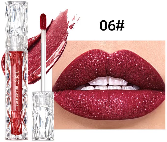 Pearly Lip Gloss Ruby Rood – Shimmer Lipgloss met Parelmoerglans – Langhoudende Glanzende Lipgloss