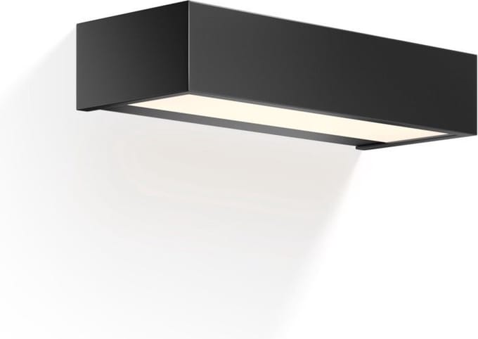 LED Wandlamp - BOX 25, mat zwart.