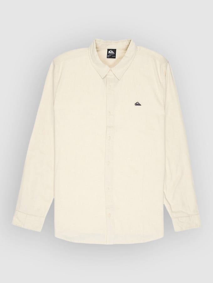 Quiksilver Mw Premium Stretch Overhemd Met Lange Mouwen Beige L Man