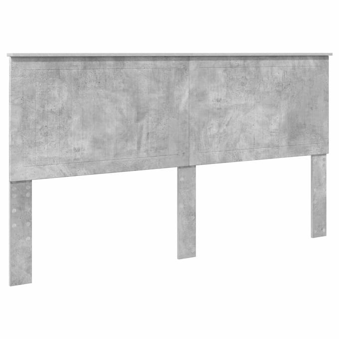 vidaXL Hoofdbord Beton Grijs Bewerkt hout