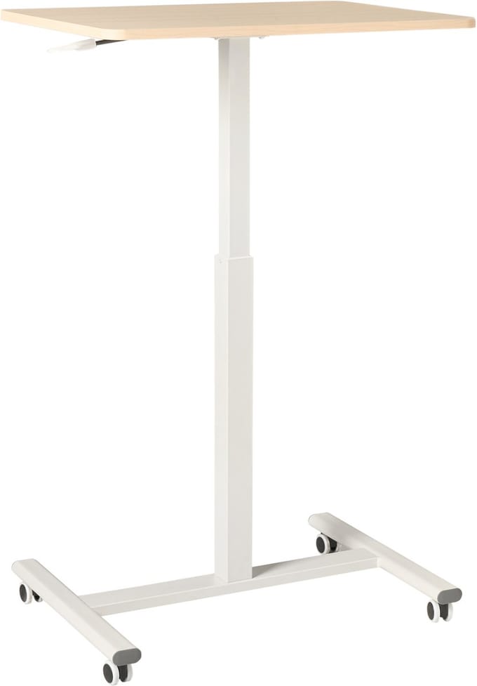 ACADEMIA - Laptoptafel - Lichtbruin/Wit - 65 x 48 cm - Vezelplaat