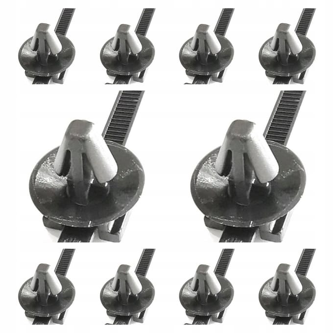 1000x Kabelbinders met Clip 200mm x 6mm UV-bestendig - Zwart