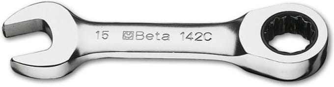 Beta 142C - Omschakelbare ratelringsteeksleutels - recht kort model