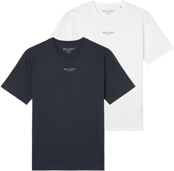 Marc O Polo T-shirt Medium-Logo Set van 2