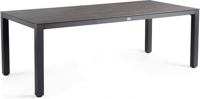 Tierra Outdoor Tuintafel Briga - Eettafel voor buiten - Aluminium en Trespa - Antraciet - 240x100cm