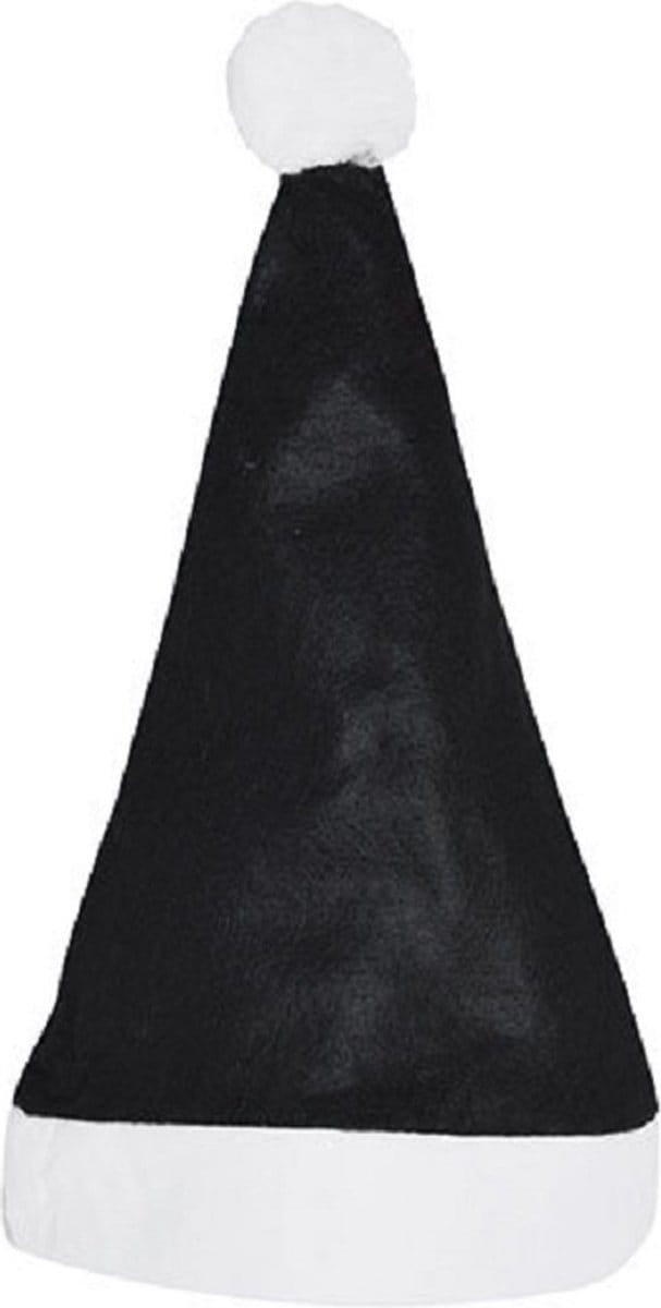 Eizook 50 Kerstmutsen - one size fits all - ZWART - WIT