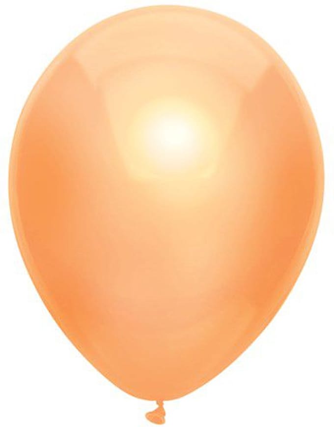 Haza Original Ballonnen Metallic 100 Stuks Oranje