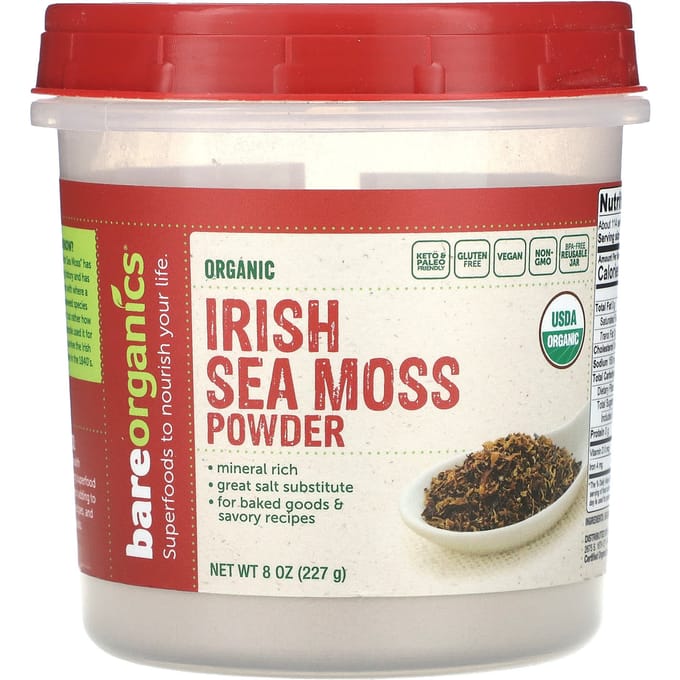 Poudre de Mousse de Mer Irlandaise Bio, 227G(8Oz)
