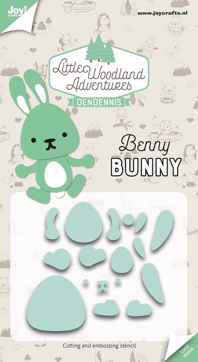 Joy!Crafts Stencil - Snij- embosstencil - LWA Benny Bunny