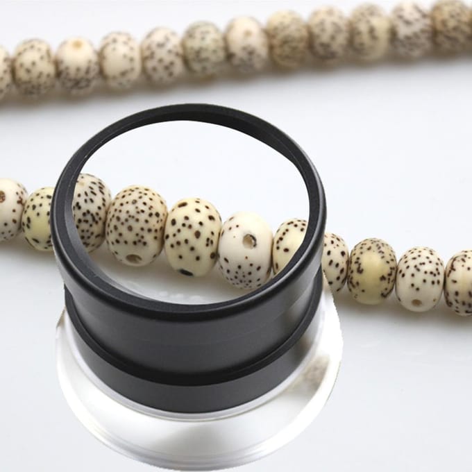 30X schaal loep vergrootglas met 2 schaalplaten draagbare vergrootglas verwisselbaar dradenkruis 10666 zwart