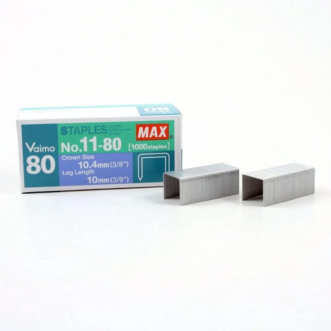 Nietjes - Nietjes Vaimo 80 - Nietmachine Vullen - U-vormig - 1000 stuks - Wit
