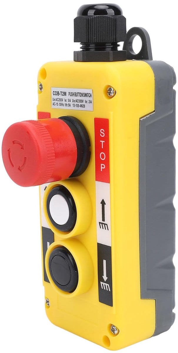 Dailygoods - IP68 Drukknopschakelaar met Noodstop voor Machines