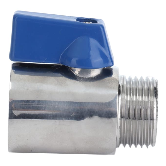 5/8 Inch Mini Kogelkraan 304 RVS Mini Sanitair Binnendraad naar Buitendraad Kogelkraan voor Bier