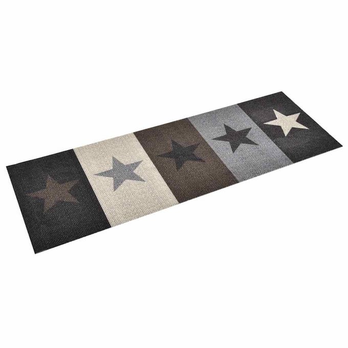 vidaXL - Keukenmat - wasbaar - Stars - 60x180 - cm