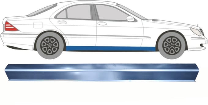 Reparatie dorpel voor Mercedes S-Class W220 1998-2005 / Links = Rechts