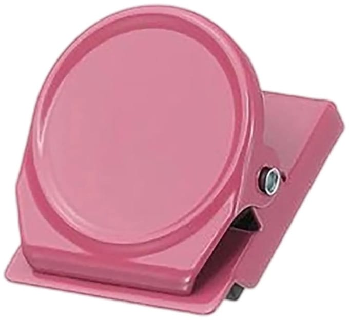 Ulanax® | Magnetische clip - Koelkastmagneet - Whiteboardmagneet - Roze - 1 stuk