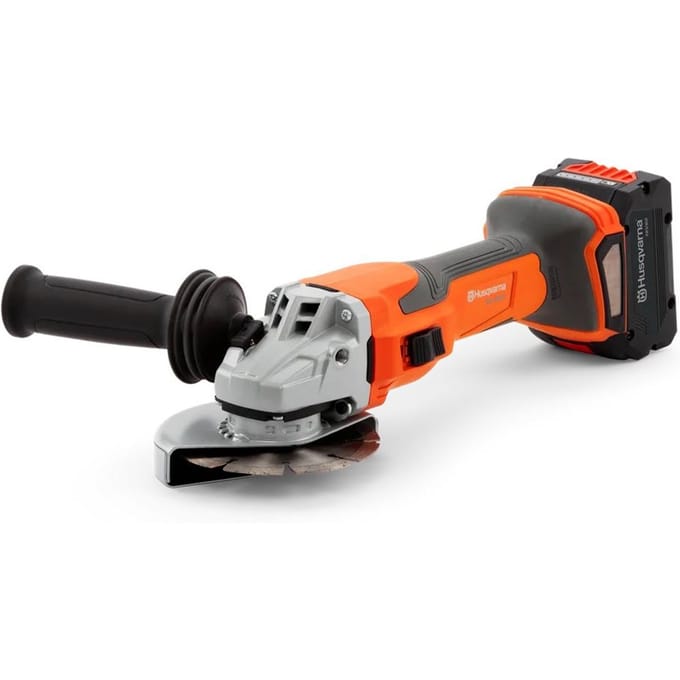 Husqvarna hg125b slijper +lader  2x accu