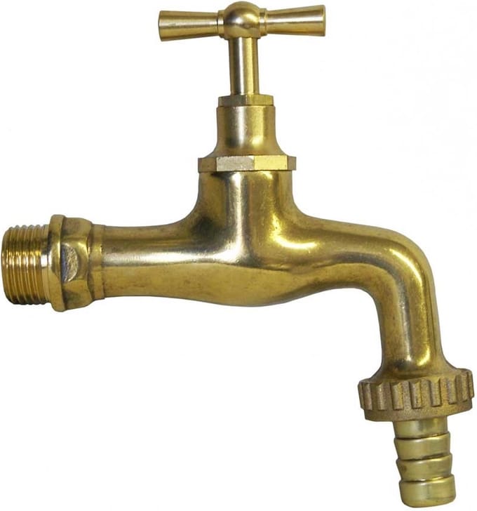 Tapkraan Messing 1/2"